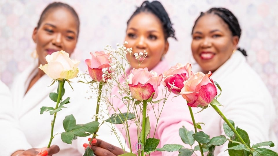 Friends celebrating a special occasion at the spa
