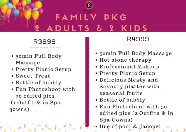 Johannesburg family spa package