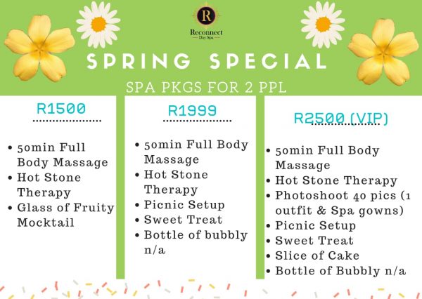 spring spa special variaons