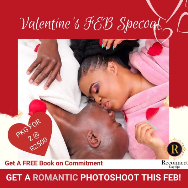 A couple is enjoying Valentines day spa package