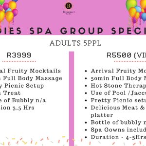 ladies group spa special for 5