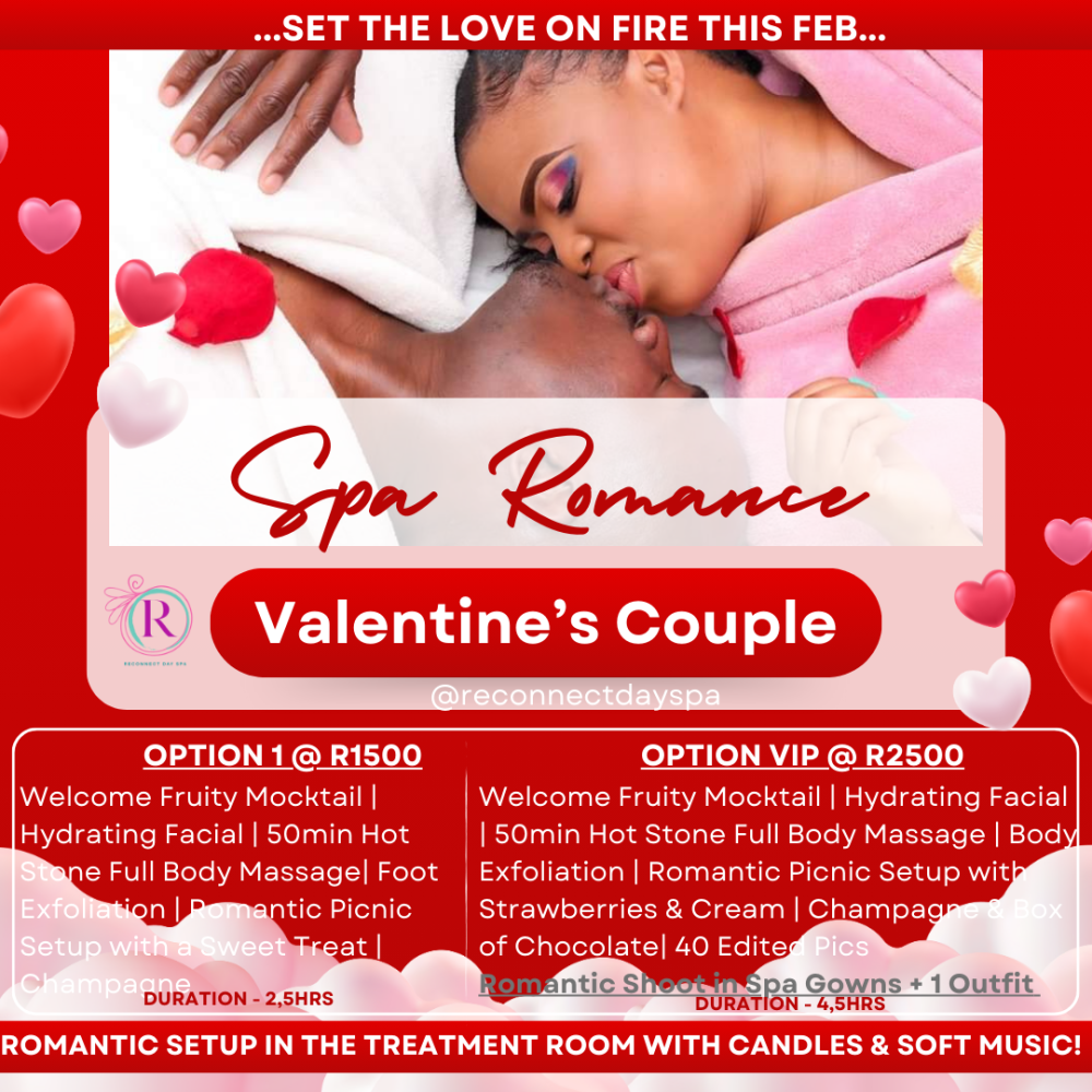 Valentines Special for Couples - Reconnect Day Spa