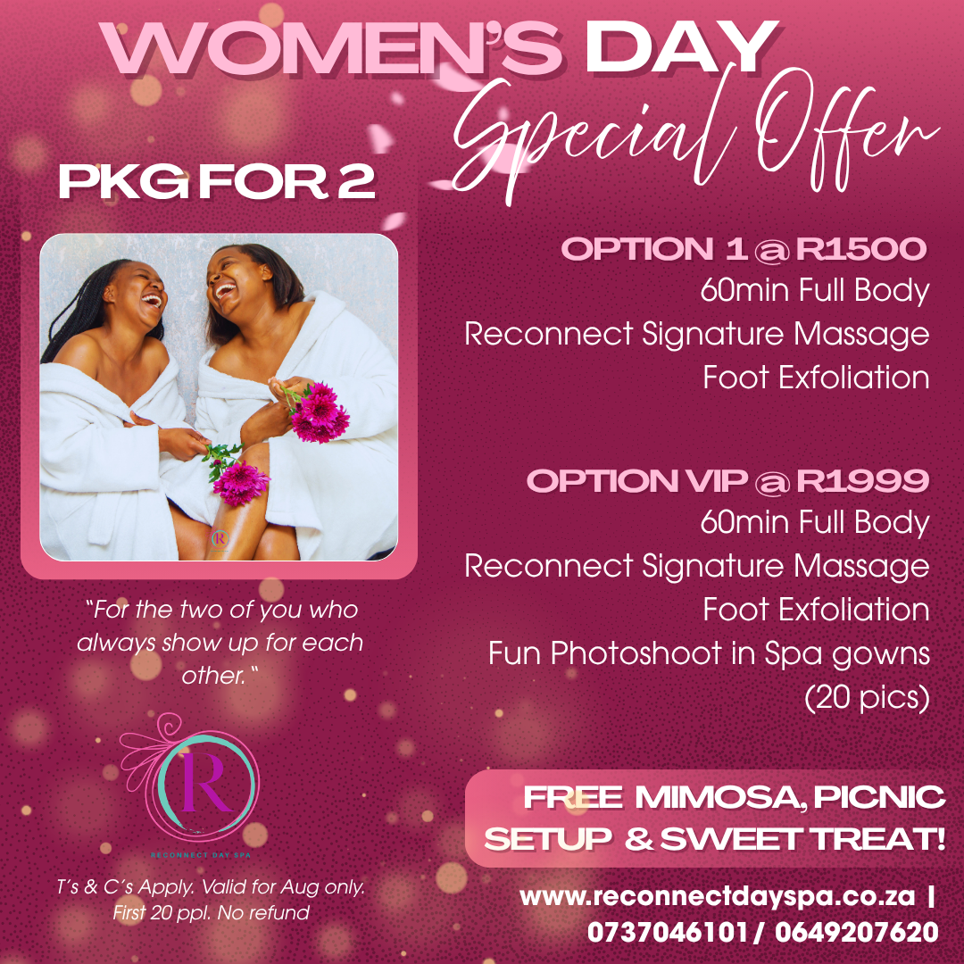 Women’s Day V2 2026 spa Polokwane | Spa pretoria | Spa JHB